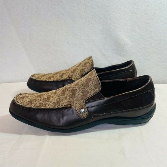 Guess Mens Feno 2 Brown Moc Toe Slip On Casual Loafer Shoes Size US 8 - Picture 9 of 12